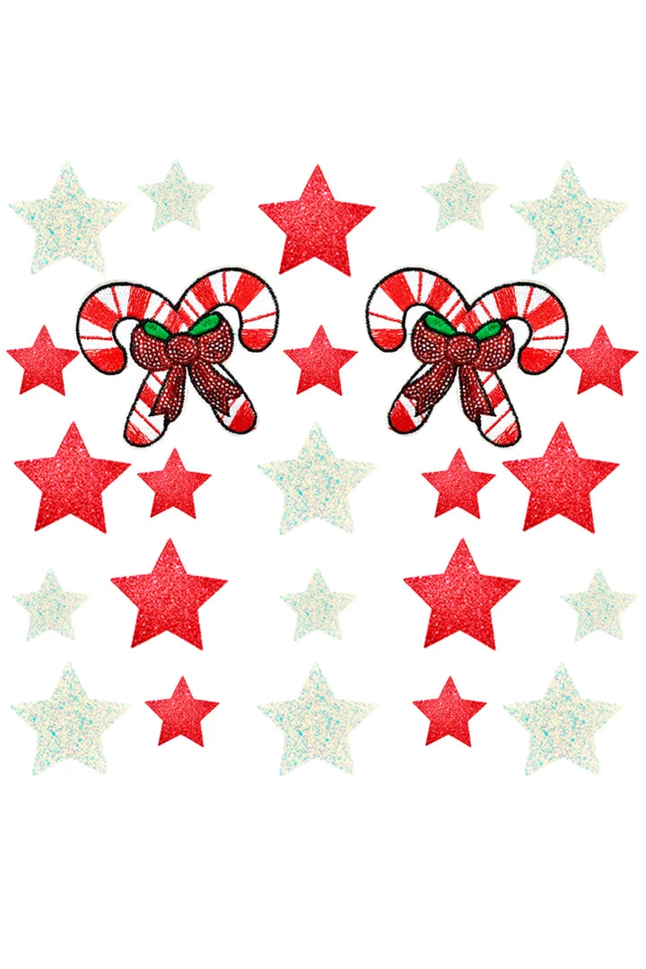 NevaNude Starry Candy Cane Body Pasties Top 1 NevaNude Starry Candy Cane Body Pasties Top