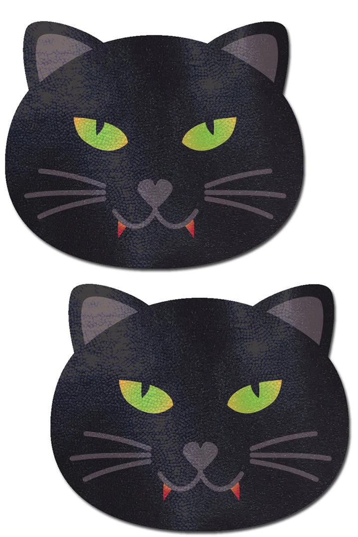 Pastease Black Cat Halloween Nipple Pasties 1 Pastease Black Cat Halloween Nipple Pasties