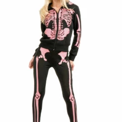 Charades Hooded Skeleton Sweatshirt Sexy Halloween Costumes