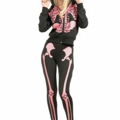 Charades Hooded Skeleton Sweatshirt Sexy Halloween Costumes