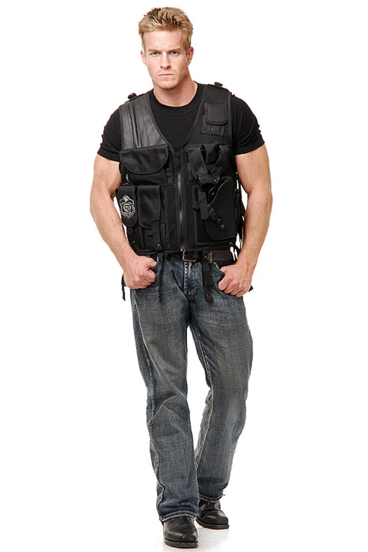 Charades SWAT Team Costume Vest Sexy Halloween Costumes 2 Charades SWAT Team Costume Vest Sexy Halloween Costumes