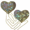 Pastease Gold Shattered Heart Pasties With Chains