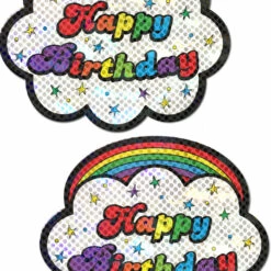 Pastease Rainbow 'Happy Birthday' Cloud Pasties