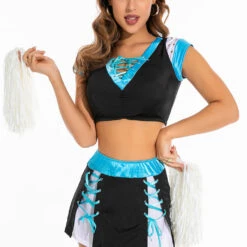 Coquette Sexy Halloween Costumes Halftime Cheerleader Costume