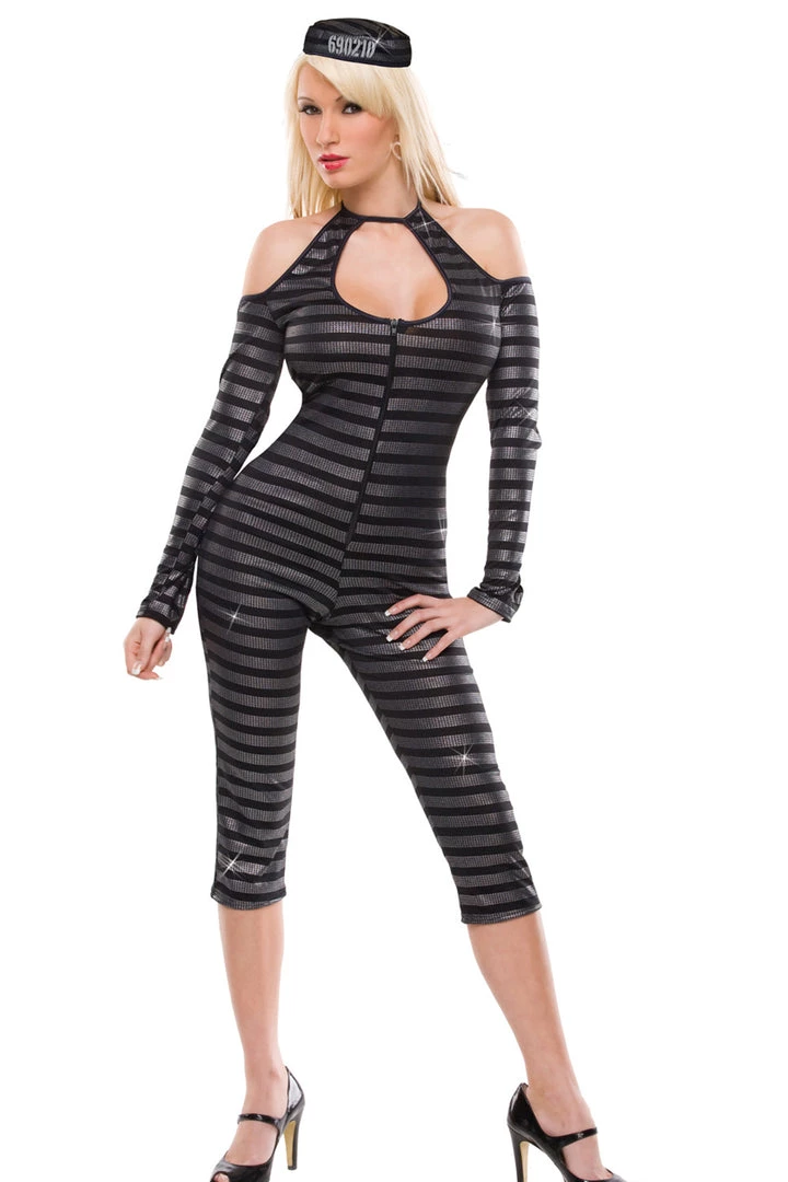 Coquette VIP Prisoner Costume Sexy Halloween Costumes 1 Coquette VIP Prisoner Costume Sexy Halloween Costumes