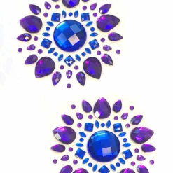 NevaNude Flower Power Purple Crystal Boob Jewels Pasties