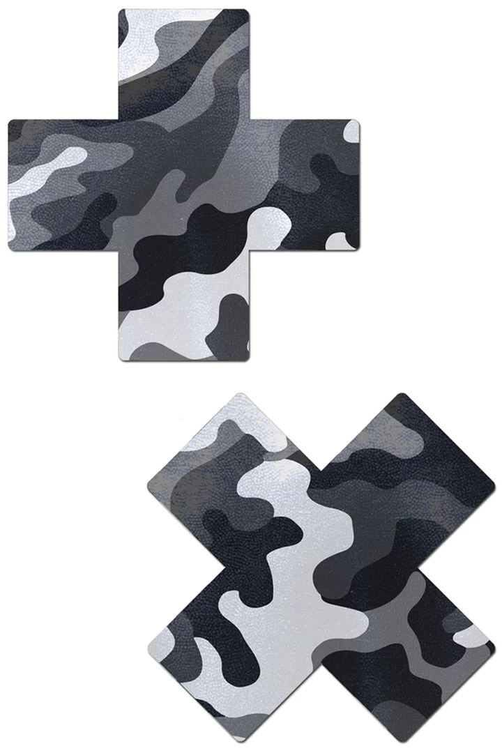 Pastease XX Black & White Camo Pasties 1 Pastease XX Black & White Camo Pasties