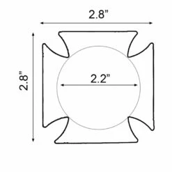 GE Apparel Double Cross Camouflage Nipple Pasties