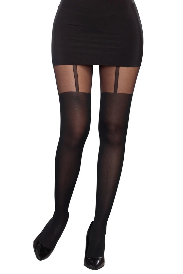 Dreamgirl Hosiery Sheer Pantyhose With Garters 1 Dreamgirl Hosiery Sheer Pantyhose With Garters