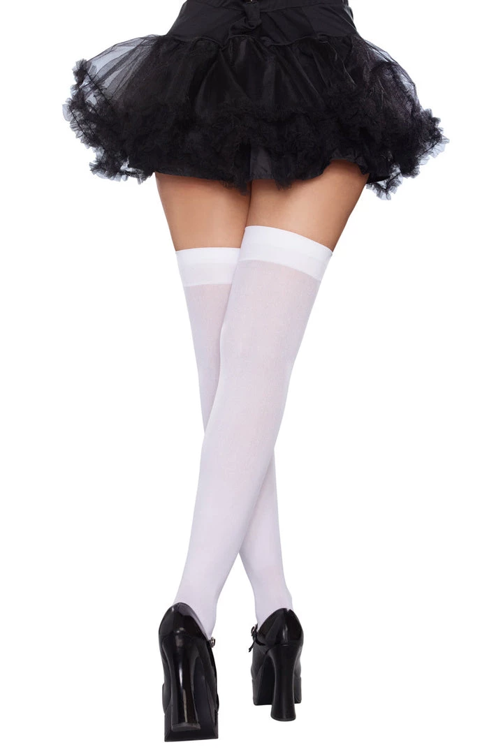 Dreamgirl Bow Top Opaque Stockings 6 Dreamgirl Bow Top Opaque Stockings