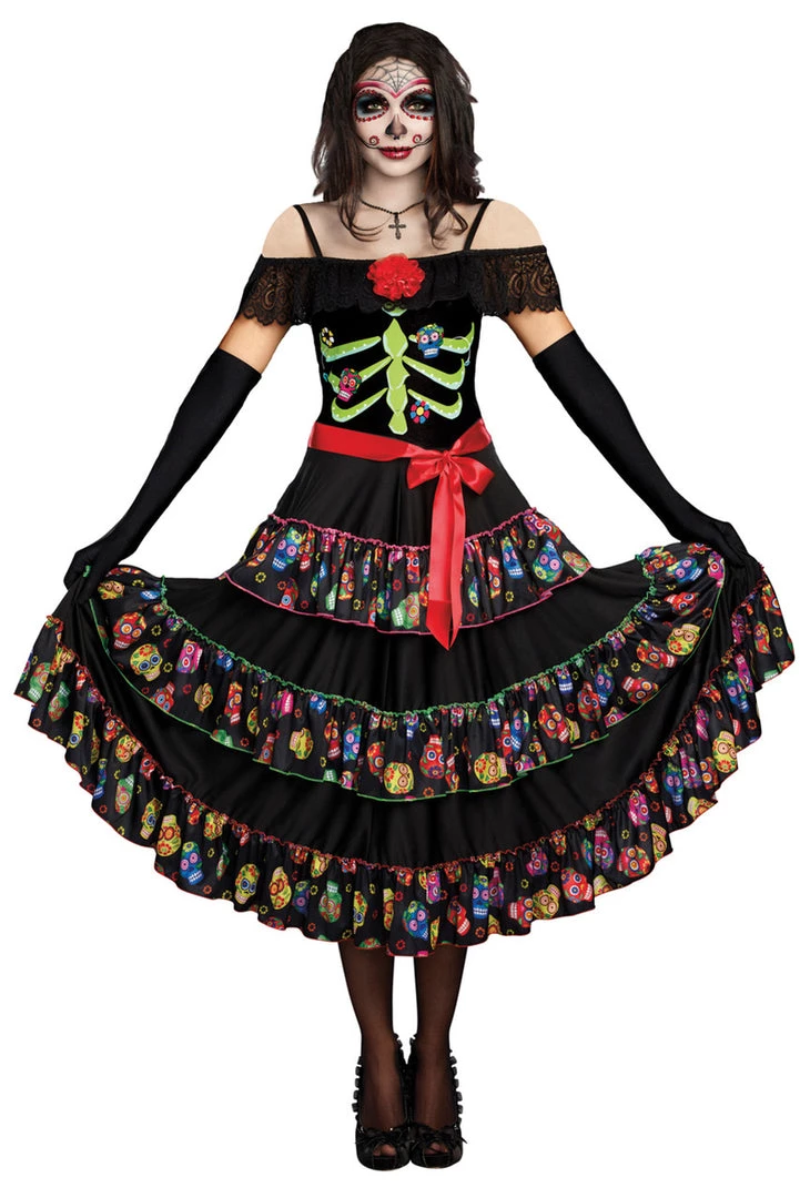 Dreamgirl Sexy Halloween Costumes Lady Of The Dead Costume 3 Dreamgirl Sexy Halloween Costumes Lady Of The Dead Costume