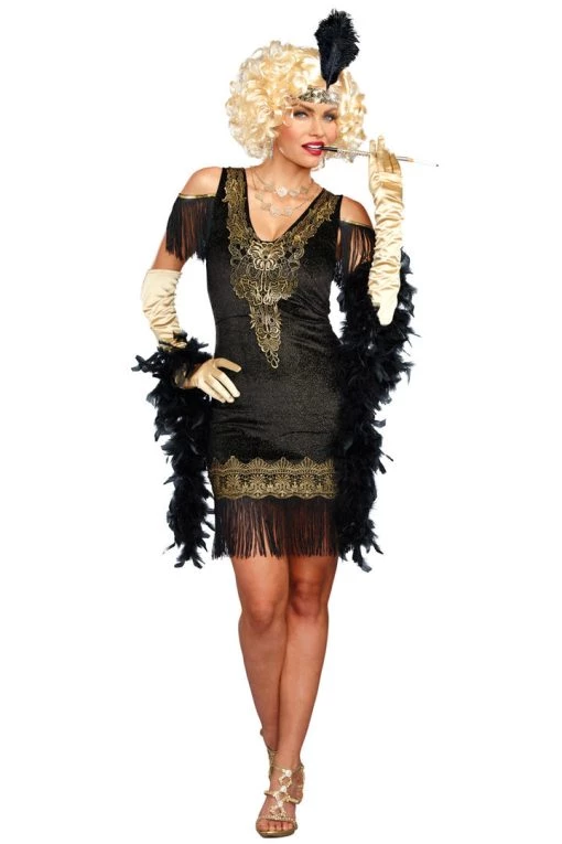 Dreamgirl Sexy Halloween Costumes Swanky Flapper Costume