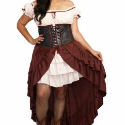 Dreamgirl Plus Costumes Plus Size Saloon Gal Costume