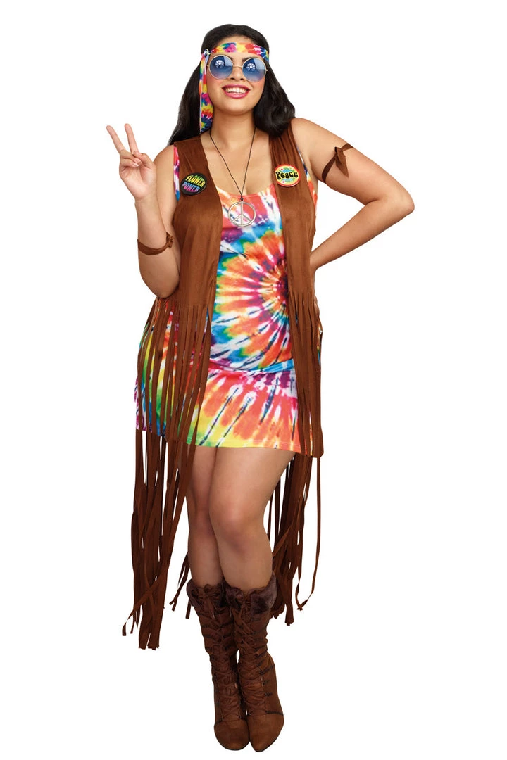 Dreamgirl Plus Size Hippie Hottie Costume Plus Costumes 1 Dreamgirl Plus Size Hippie Hottie Costume Plus Costumes