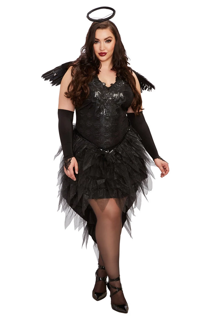 Dreamgirl Plus Size Angel Of Darkness Costume Plus Costumes 1 Dreamgirl Plus Size Angel Of Darkness Costume Plus Costumes