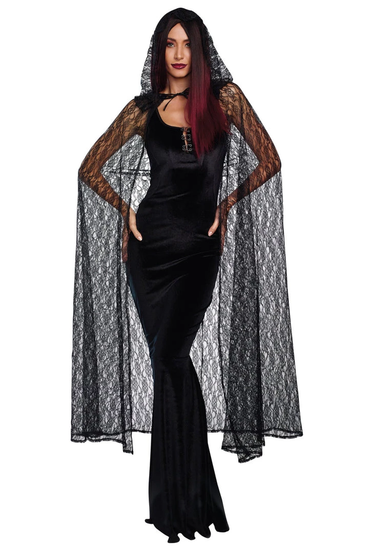 Dreamgirl Lace Cape Sexy Halloween Costumes 4 Dreamgirl Lace Cape Sexy Halloween Costumes