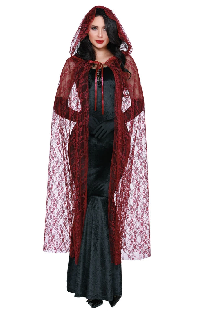 Dreamgirl Lace Cape Sexy Halloween Costumes 1 Dreamgirl Lace Cape Sexy Halloween Costumes