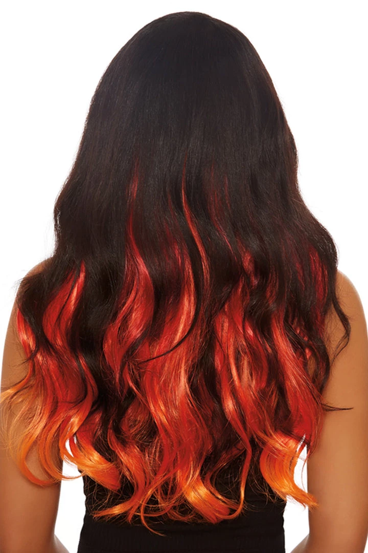 Dreamgirl Accessories Long Wavy Flame Hair Extensions 2 Dreamgirl Accessories Long Wavy Flame Hair Extensions