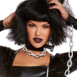 Dreamgirl Wigs Blunt Cut Bob With Bangs