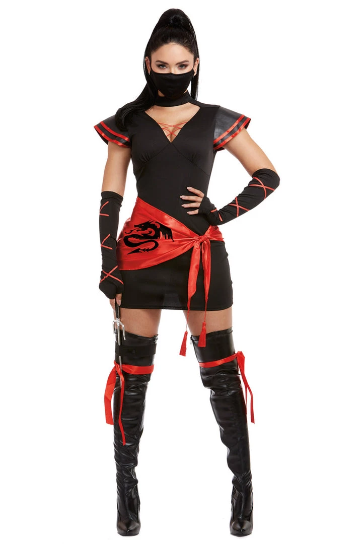 Dreamgirl Women's Ninja Costume Sexy Halloween Costumes 1 Dreamgirl Women's Ninja Costume Sexy Halloween Costumes