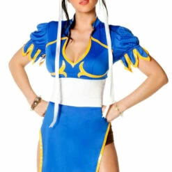 3WISHES Sexy Halloween Costumes Kung Fu Cutie Fighter Costume