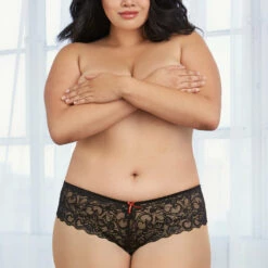 Dreamgirl Plus Size Cheeky Boyshorts Plus Size Lingerie
