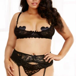 Dreamgirl Plus Size Lace Shelf Bra 33 Dreamgirl Plus Size Lace Shelf Bra