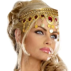 Dreamgirl Accessories Gold And Rubies Headpiece