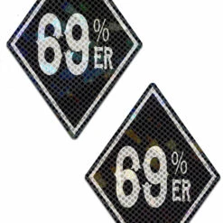 3WISHES Black And White '69 Percenter' Pasties