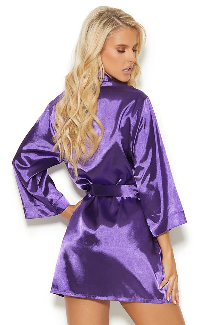Elegant Moments Sexy Satin Robe 5 Elegant Moments Sexy Satin Robe