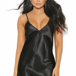 Elegant Moments Sexy Satin Sleepwear Chemise