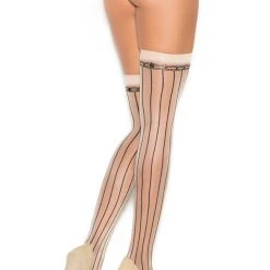Elegant Moments Pinstripe Stockings Hosiery