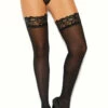 Elegant Moments Plus Size Stay Up Lace Top Stockings