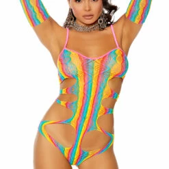 Elegant Moments Rainbow Cut Out Teddy