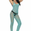 Elegant Moments Blue Pothole Bodystocking Lingerie