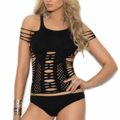 Elegant Moments Seamless Slashed Cami Set Lingerie
