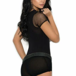Elegant Moments Short Sleeve Net Romper