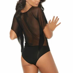 Elegant Moments Mesh Flutter Sleeve Teddy