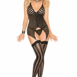 Elegant Moments Plus Size Zip Up Pothole Camisette