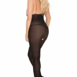 Elegant Moments Plus Size Opaque Bodystocking 9 Elegant Moments Plus Size Opaque Bodystocking