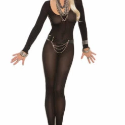 Elegant Moments Long Sleeve Opaque Bodystocking 13 Elegant Moments Long Sleeve Opaque Bodystocking
