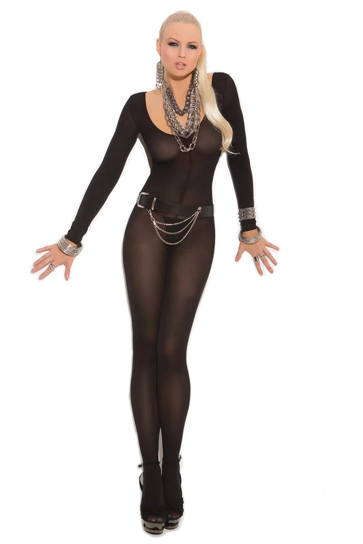 Elegant Moments Long Sleeve Opaque Bodystocking 7 Elegant Moments Long Sleeve Opaque Bodystocking