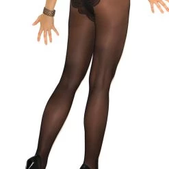 Elegant Moments Hosiery Sheer French Cut Pantyhose