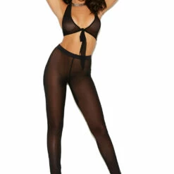 Elegant Moments Mesh Tie Top