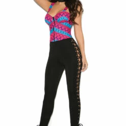 Elegant Moments Neon Geo Print Top Clothing