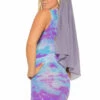 Elegant Moments Plus Size Tie Dye Cupless Chemise