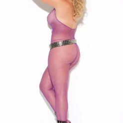 Elegant Moments Plus Size Fishnet Halter Bodystocking 5 Elegant Moments Plus Size Fishnet Halter Bodystocking