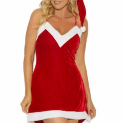 Elegant Moments Plus Size Santa's Sweetie Dress