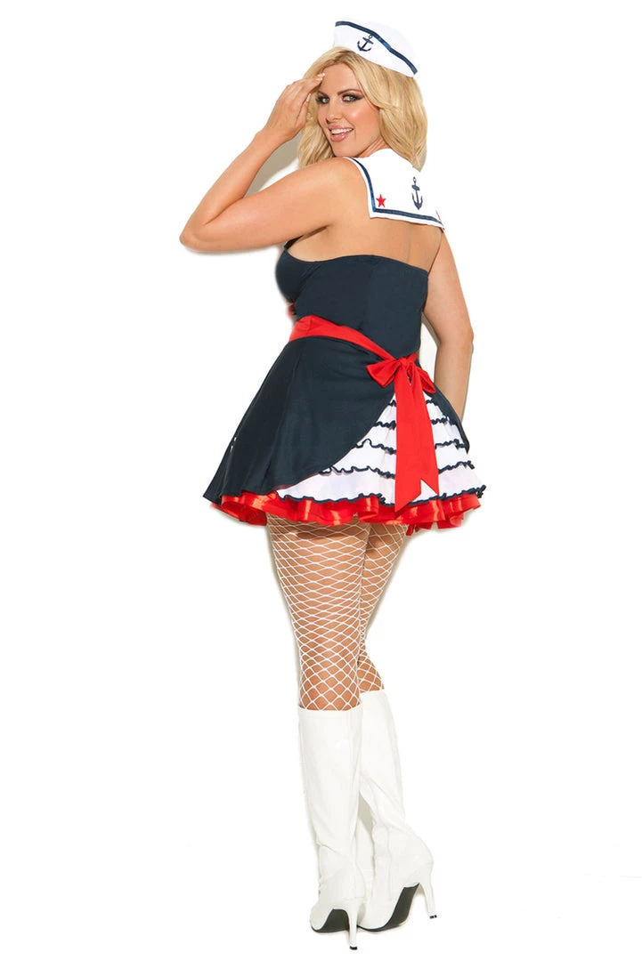 Elegant Moments Plus Size Sailor's Delight Costume 2 Elegant Moments Plus Size Sailor's Delight Costume