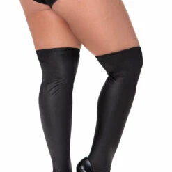 Mapalé Plus Size Metallic Thigh Highs